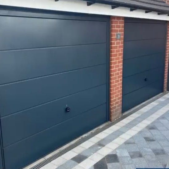 Image: Installation of a pair of Garador ascot doors in Flitwich
