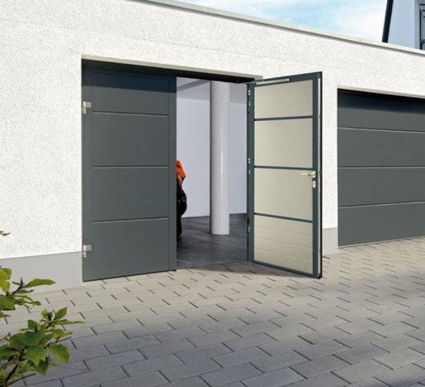 Image: Side hinged garage doors